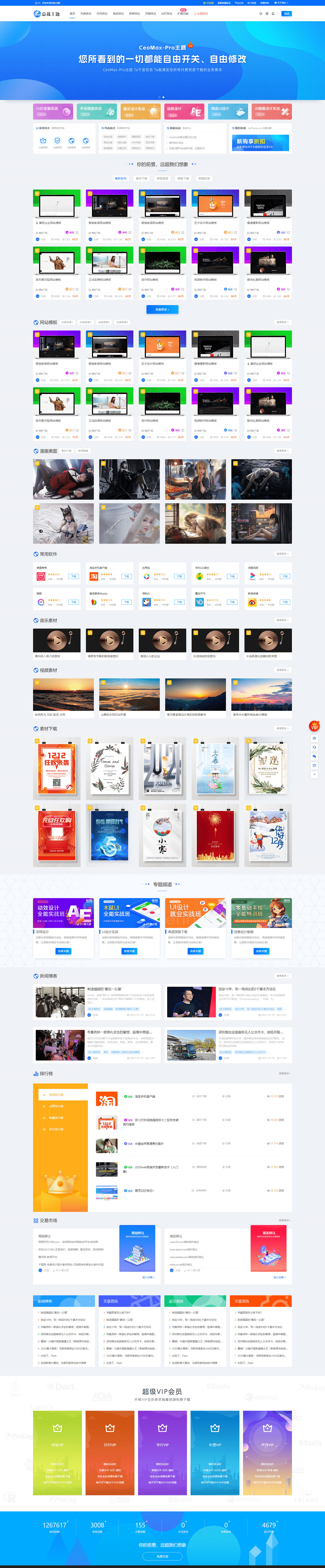 WordPress 资源展示型下载类主题 CeoMax-Pro_v7.6 开心版(图1)