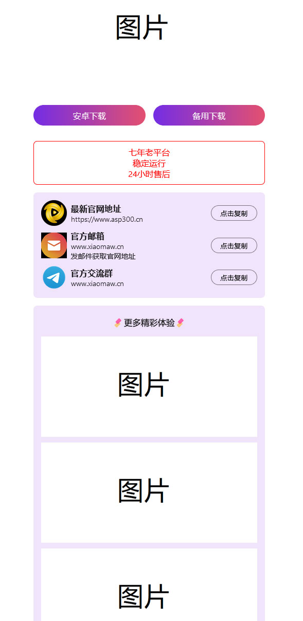 2024首发最火的软件宣传单页源码(图1)