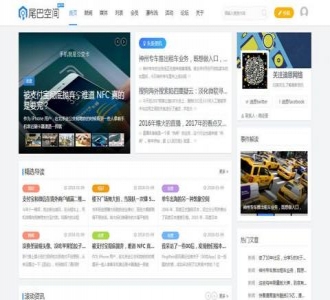 Discuz!模板：wlnet资讯媒体干货 UTF+GBK,